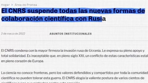¿La ciencia no tiene pasaporte? Entonces por qué vetan a científicos rusos
