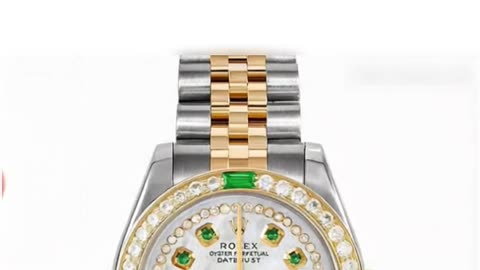 Rolex Datejust 31mm – Custom Mother of Pearl Emerald with String Diamond Jubilee | Short Video