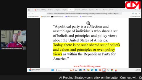 Precinct Strategy Top political priority & excuses. Dan Schultz July 17 2025
