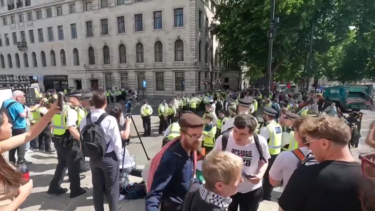 Watch: Palestine malfunction protest last monday