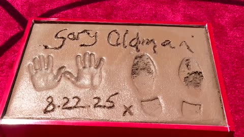 Gary Oldman honored with Hollywood hands and footprint ceremony