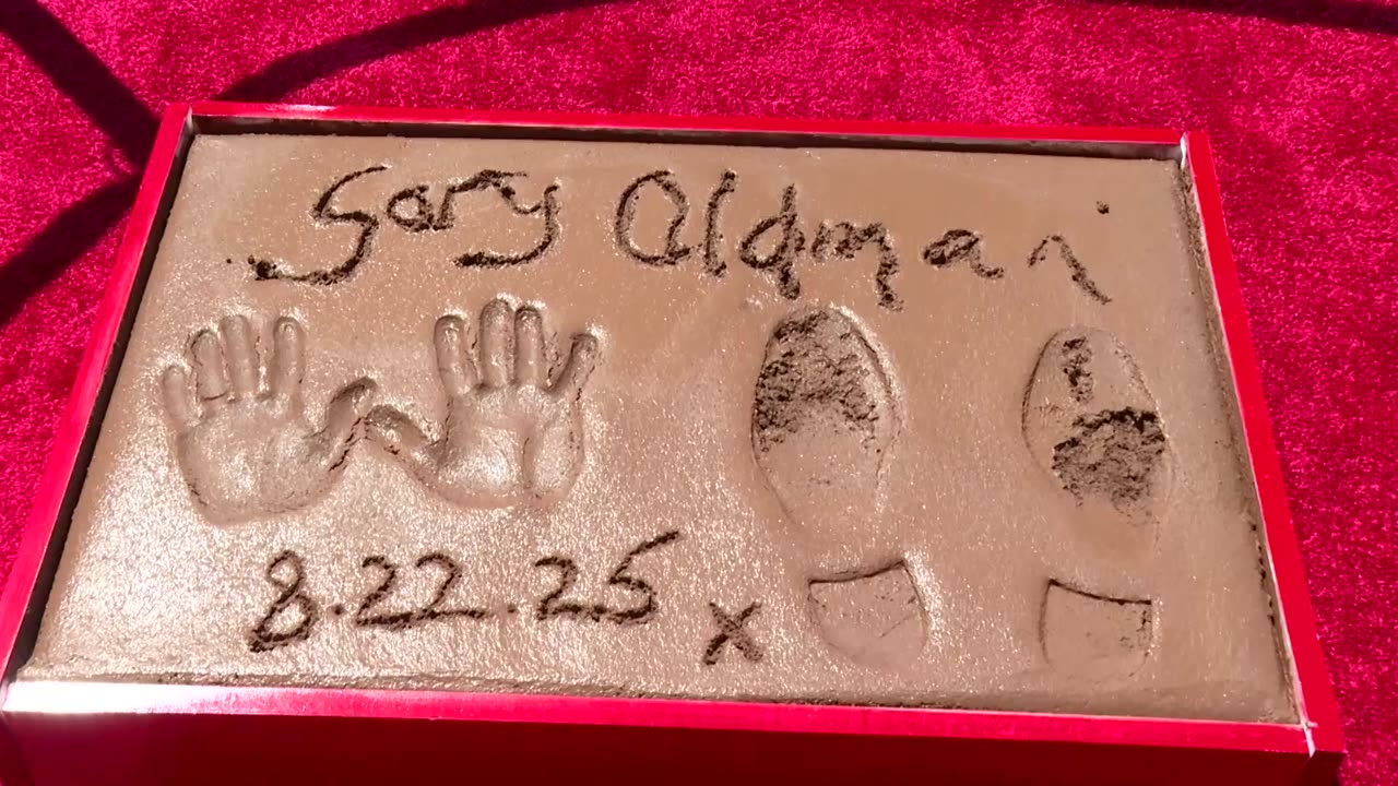 Gary Oldman honored with Hollywood hands and footprint ceremony