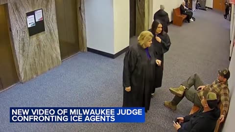 New video shows " Judge" Hannah Dugan helping a illegal alien escape and avoid ICE