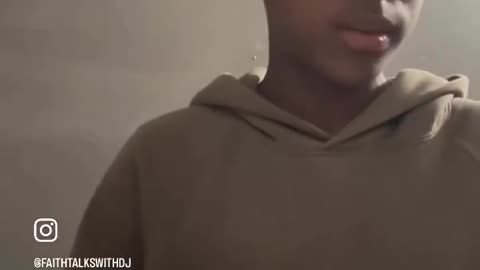 Young man FaithTalksWithDJ sends condolences & teaches Bible lesson