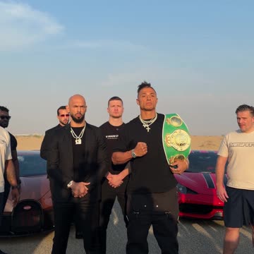 Andrew Tate and Chase DeMoor face off ahead of their fight on December 20.