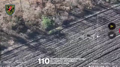 Ukrainian Drones Swarm a Group of Russian Soldiers Trying to Gain Foothold in Forest Strip