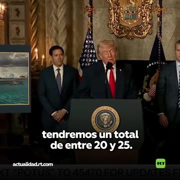 Trump revela cuántos barcos planea incluir en su 'Flota Dorada'