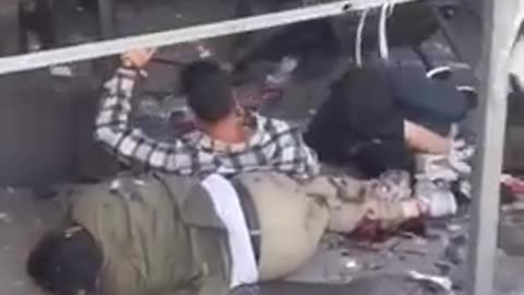 Cafeteria Of Death And Fake Blood! Israel War Hoax