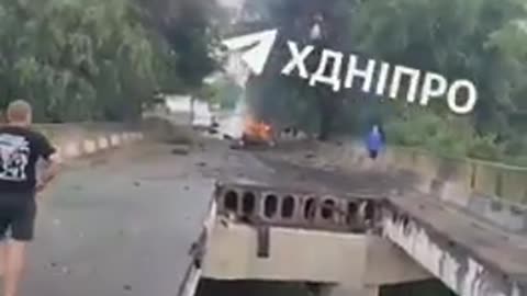 🔥🌉 Ukraine Russia War | Russian Airstrike Damages Bridge Over Volchya River, Dnipropetrovsk | RCF