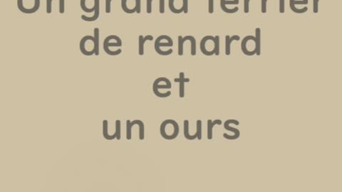 Un grand terrier de renard et un ours - Huhito Fables-Version française Vol.34