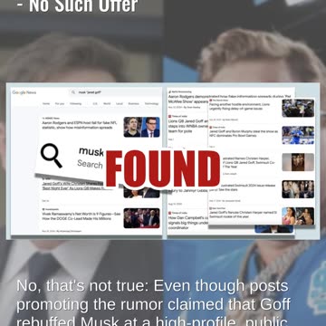 Fact Check: Jared Goff Did NOT Turn Down $270 Million From Elon Musk -- No Such Offer