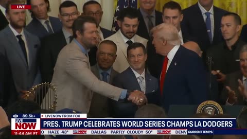 President Trump Celebrates LA Dodgers in White House