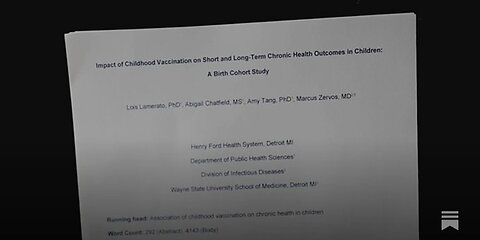 VAXXED 🆚 UNVAXXED STUDY FOUND VACCINATED KIDS HAD 453% MORE NEURODEVELOPMENTAL DISORDERS❗