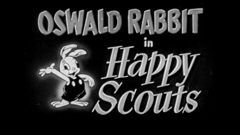 Happy Scout - Vintage Cartoon