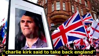 3 MILLION patriots rebel in England to honor Charlie Kirk. It's insane.