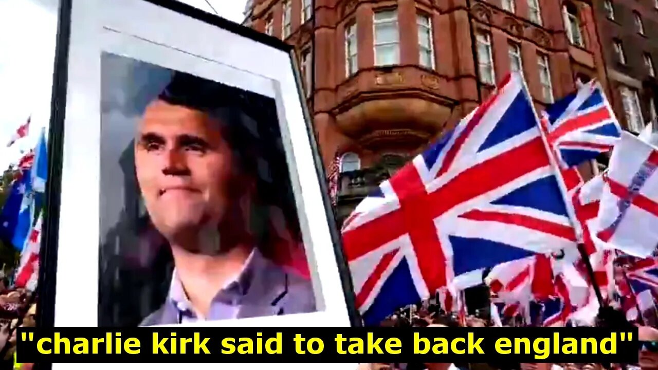 3 MILLION patriots rebel in England to honor Charlie Kirk. It's insane.