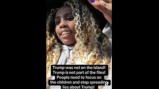 🚨 Ally Carter, trafficking survivor who's IN Epstein files, make it clear: 'Trump didn't do shit!'