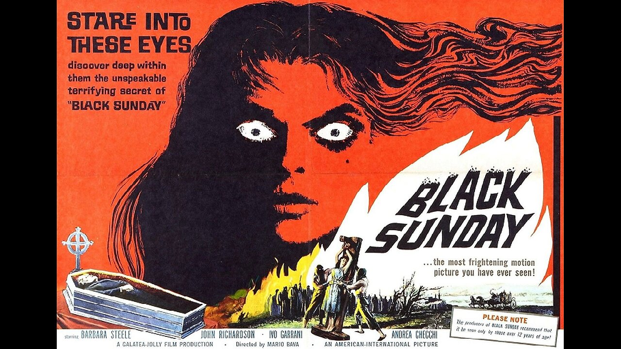BLACK SUNDAY 1960 Resurrected Witch Plots Revenge Using her own Descendant FULL MOVIE HD & W/S