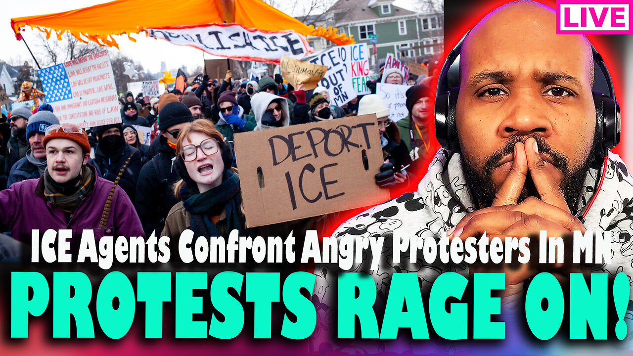 PROTESTS RAGE ON! Ice Agents Confront Protesters In MN! Trump-Iran Updates, Timothy Busfield MISSING