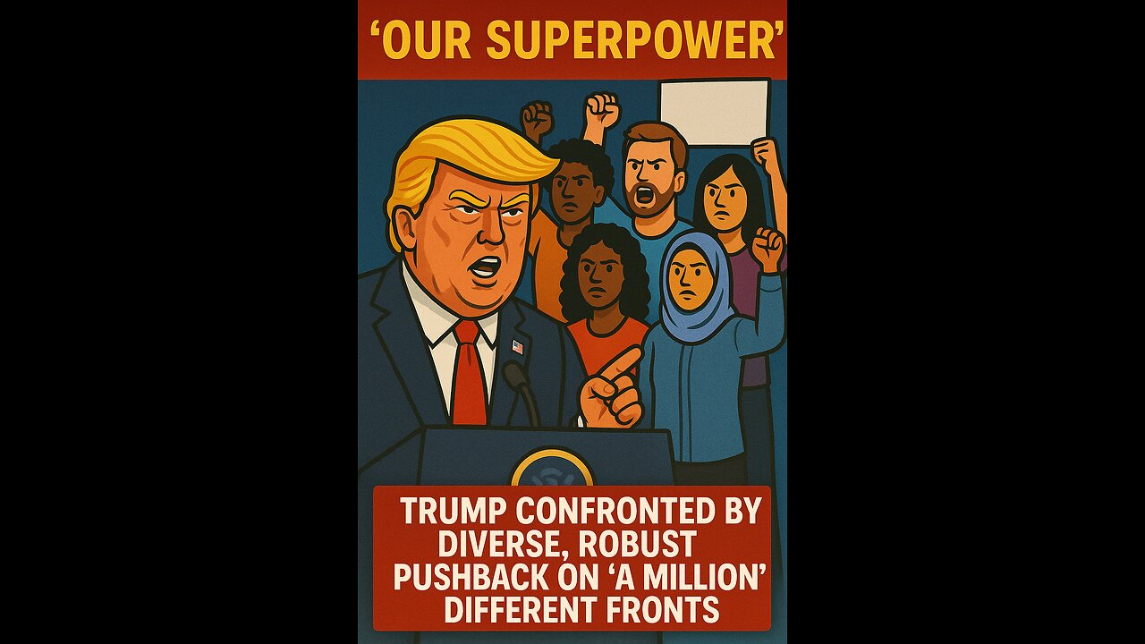 'Our superpower': Trump confronted by diverse, robust pushback on 'a million' different fronts