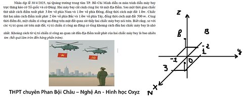 THPT chuyên Phan Bội Châu (Nghệ An): Nhân dịp lễ 30/4/2025, tại Quảng trường trung tâm TP. Hồ Chí