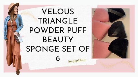 Triangle powder puff beauty sponge set of 6 review