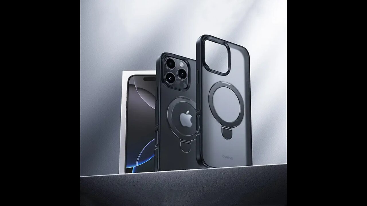 iPhone 16 Series Anti-Fall Magnetic Stand Case