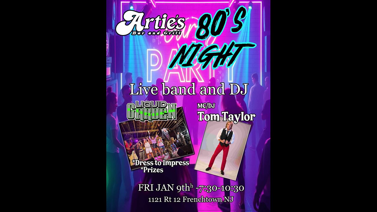 LIVE FOH - Liquid Garden (80's Covers)