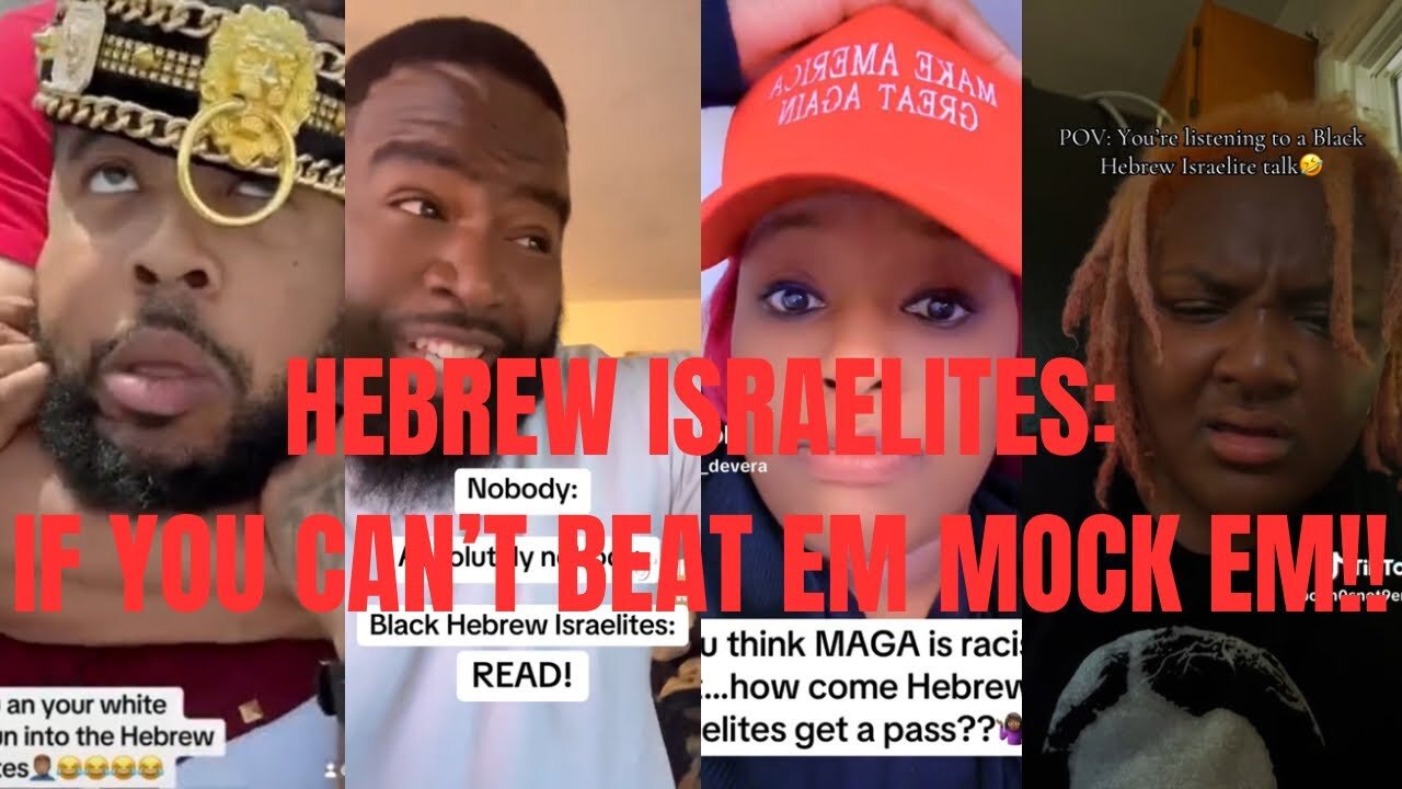 HEBREW ISRAELITES: IF YOU CAN’T BEAT EM MOCK EM!! #scoffers #mockers #unbelievers #twothirds