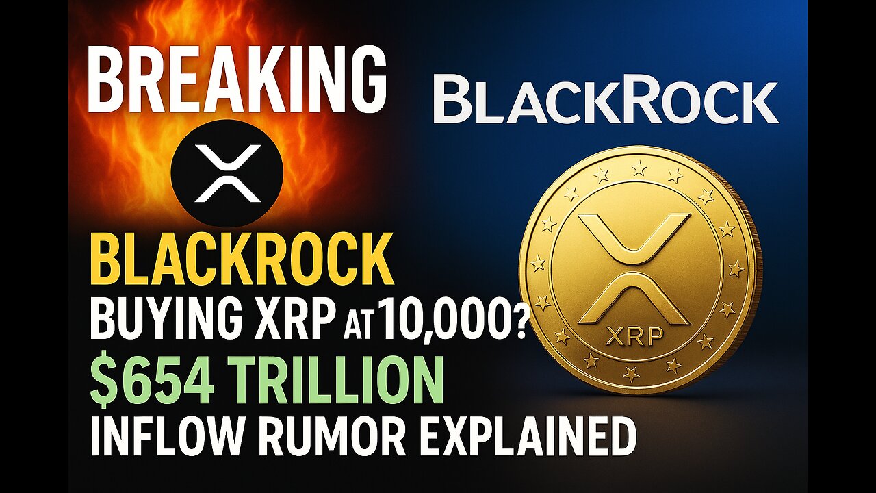 BREAKING: BlackRock Buying XRP at $10,000? | $654 Trillion Inflow Rumor Explained! #sahnews #crepto