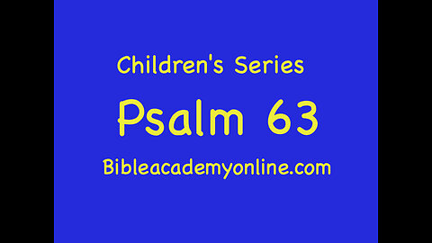 CS Psalm 63