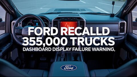 Ford Recalls 355,000 Trucks Over Dashboard Instrument Panel Failure