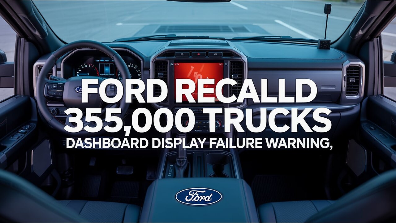 Ford Recalls 355,000 Trucks Over Dashboard Instrument Panel Failure
