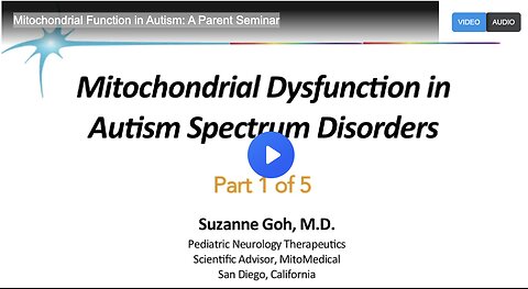 Mitochondrial Function in Autism: A Parent Seminar