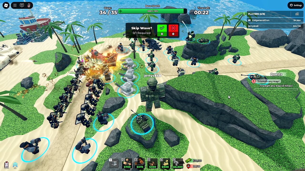 Playing Tower Defence Simulator in Roblox - (No Commentary).