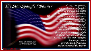 🇺🇸 🦅 Francis Scott Key's "The Star Spangled Banner" as You've Never Heard it Before ✮⋆˙