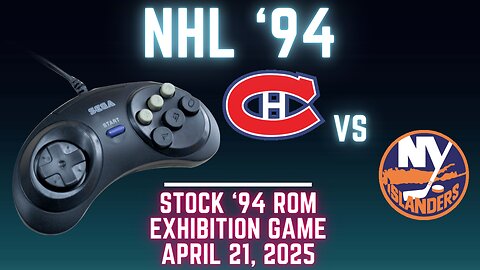 NHL '94: Canadiens (Ted_HitchCoCk) at Islanders (Len the Lengend) {Genesis} - Exhibition 119
