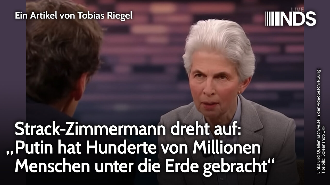Strack-Zimmermann dreht auf: „Putin hat Hunderte von Millionen Menschen unter die Erde gebracht“ NDS
