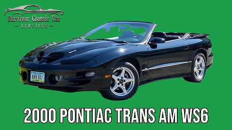 2000 Pontiac Trans Am WS6. 20,153 ACTUAL miles! Triple black 6-speed manual! Clean Carfax and title!