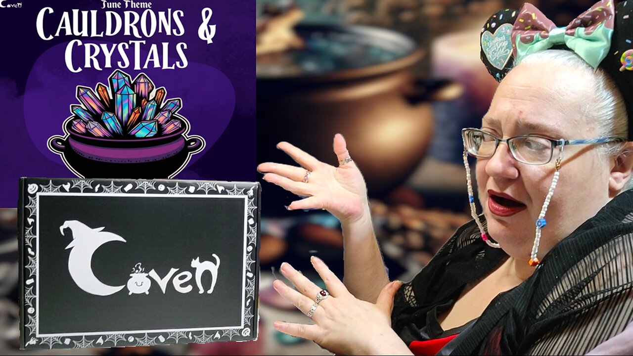 Coven - June 2025 - Theme: Cauldrons and Crystals Unboxing - Monthly Gothic Subscription Box