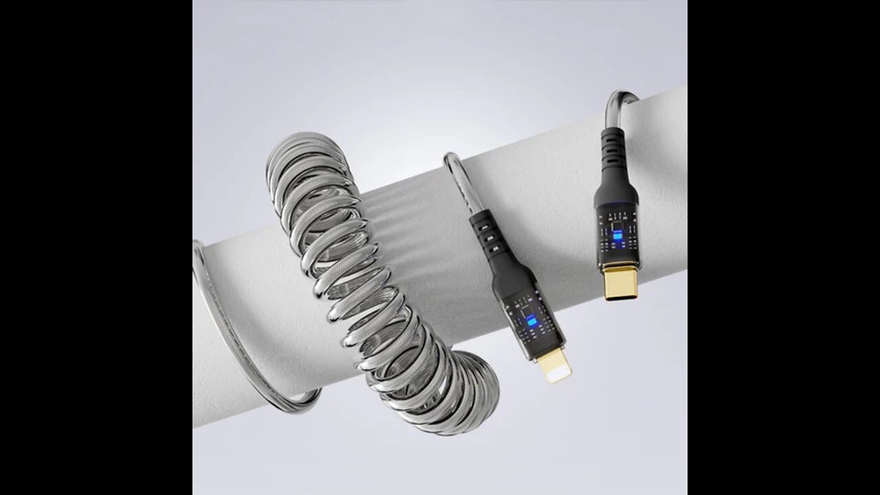 60W Spring-loaded Fast Charging Data Cable