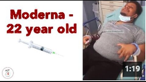 "22-Year-Old Receives Moderna Vaccine"