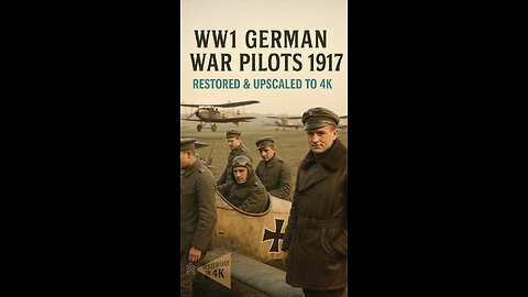 Sky Kings of WW1: Rare German Pilot Archives Restored & Upscaled! 🛩️👑