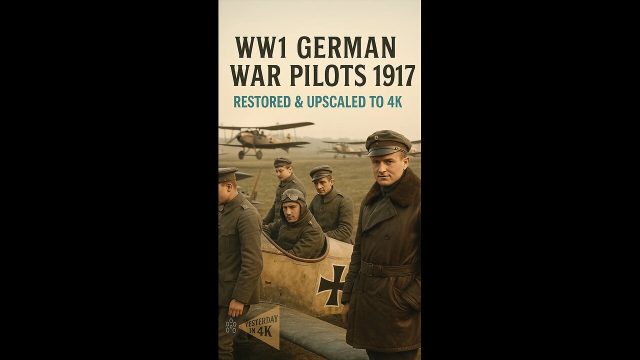 Sky Kings of WW1: Rare German Pilot Archives Restored & Upscaled! 🛩️👑