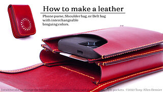 How to make a Leather Phone Purse.