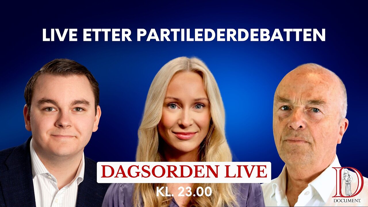 LIVE etter partilederdebatten | Dagsorden 11. august