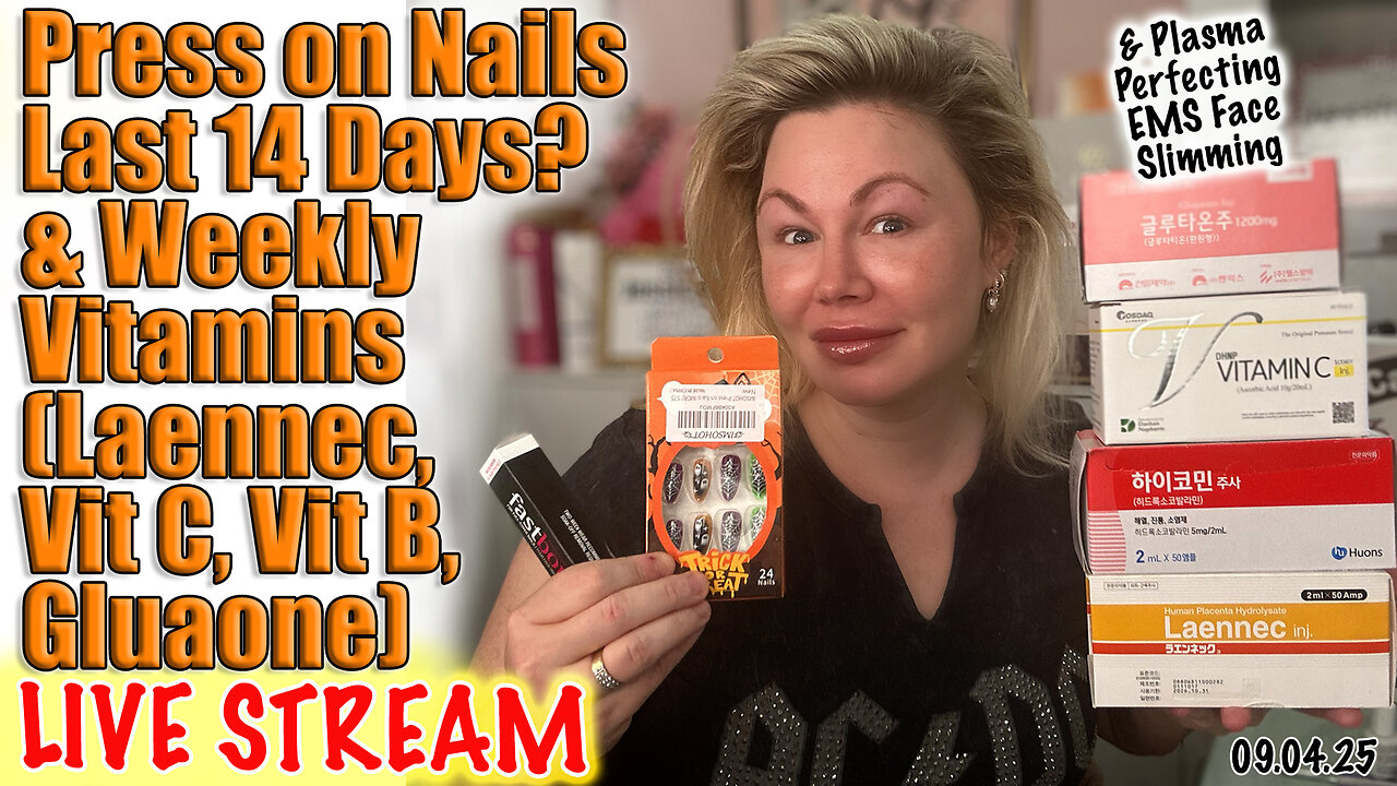 Live Press on Nails last 14 Days? Weekly Vitam SHots incl. Laennec, Vit B, Vit C & Glutaone