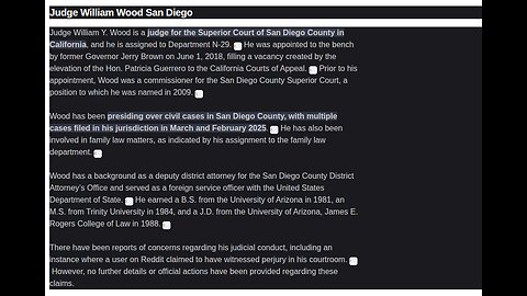 The Criminality of Judge William Y. Wood