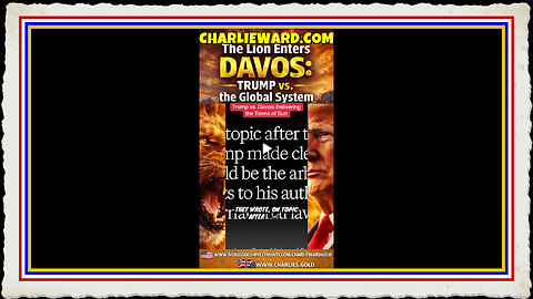THE LION ENTERS DAVOS TRUMP VS THE GLOBAL SYSTEM