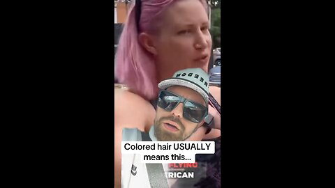 Colored hair USUALLY means this…